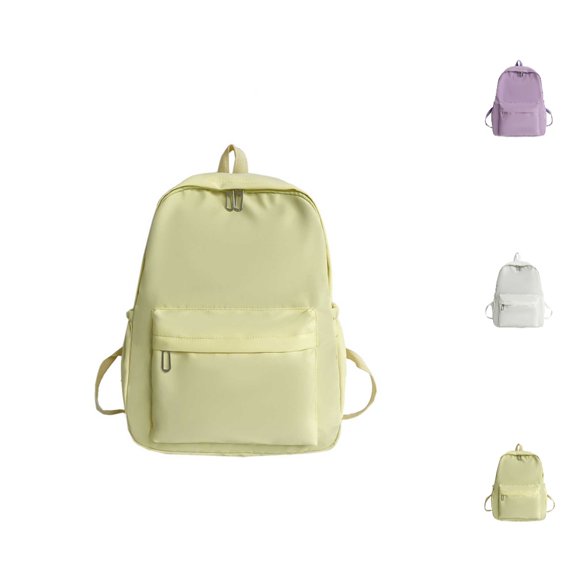HJYCHN Kids School Backpack Solid Color Large Capacity Student Daypack for Boys and Girls Kids Travel High Appearance School Backpack for Boys Yellow One Size