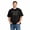 Black-61, variant on Men's Cotton T-Shirt, Full Moon Features Retro Graphic Crew Neck Short Sleeve Tee for Halloween Party
