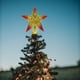 thumbnail image 3 of Estrella De Cinco Puntas Adorno para la punta del árbol de Navidad, de plástico rojo, 21 cm, 1 unidad JASKFLY, 3 of 6