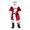 Wine red, variant on Diconna Christmas Santa Claus Costume Women Men Clothing Set Adult Suit Cosplay Party Outfit with Beard