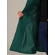 thumbnail image 5 of Abrigo elegante Inspire Chic para mujer, con cuello de chal, abrigo largo con cinturón de invierno, color verde oscuro, 5 of 6