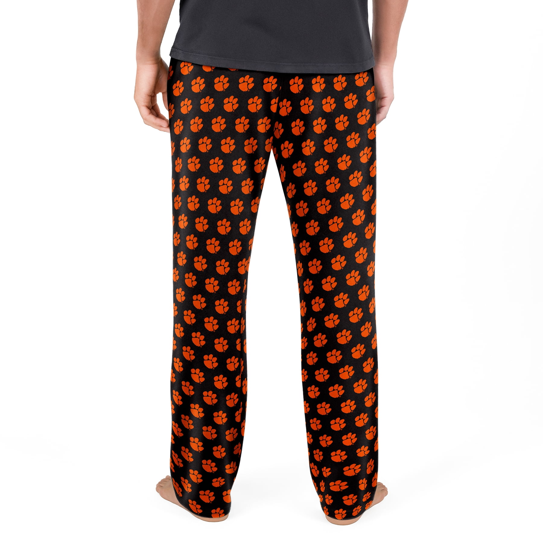 NCAA Mens Clemson Tigers All Over Print Pajama Pants