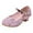 Pink, variant on GJSYRH Little Big Girl Low Heels Girls Dress Shoes Sequin Glitter Shoes Mary Jane Shoes Flats Leather Princess Dress Shoes Blue 13.5