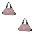 thumbnail image 1 of Guardurnaity Bolsa de viaje de repuesto de gran capacidad, transpirable, de un solo hombro, impermeable, para Fitness, accesorios para bolsas Rosa oscuro 2Conjunto, 1 of 6