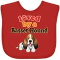 thumbnail image 3 of Inktastic Basset Hound Dog Lover Boys or Girls Baby Bib, 3 of 4