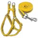 thumbnail image 1 of Conjunto de correa reflectante de nailon para perros pequeños medianos, tamaño: s (amarillo) Afortunado Sencillez, 1 of 1