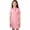 Pink, variant on Cethrio Girls Casual Dresses, Summer Collared Mid-length Short Sleeve School Uniform Dresses Pink Size 14-16
