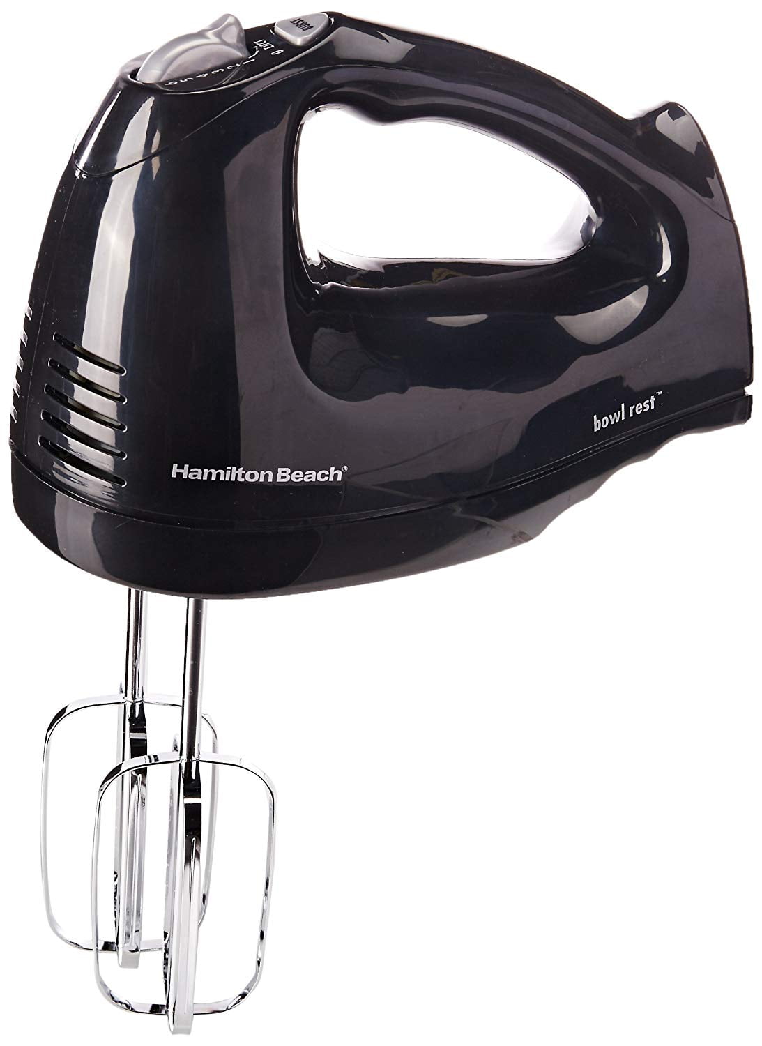 Brushed Stainless Hamilton Beach 62650 Classic 6-Speed Electric Hand Mixer with Snap-On Storage Case 