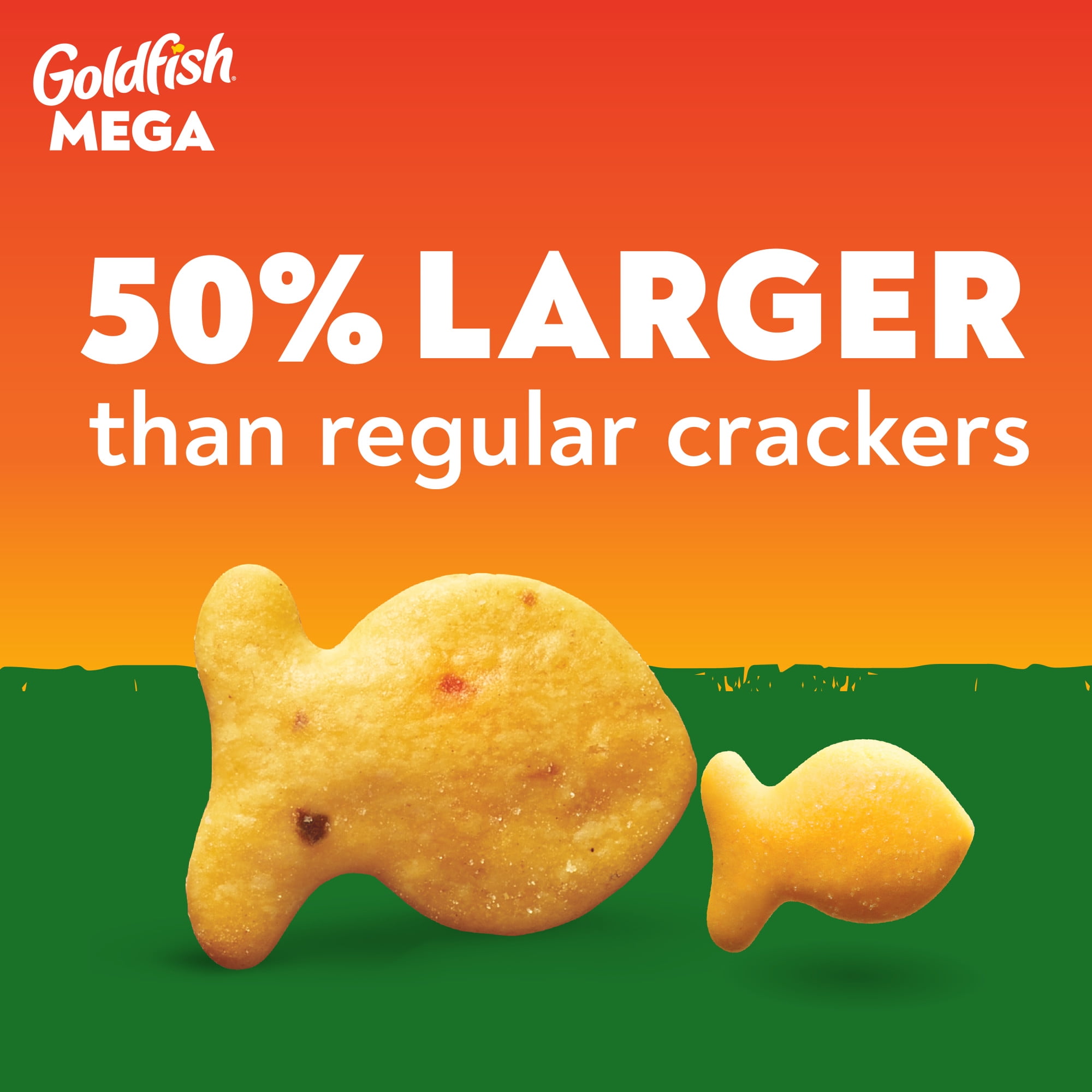 Goldfish Mega Bites Cheddar Jalapeno Crackers, 5.9 oz Bag