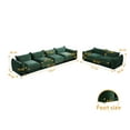 thumbnail image 6 of bokifol 4 Seat Sofa Couch and Loveseat Sets,Living Room Sofa Set,Modular Sectional Sofa Furniture,Couch Sets for Living Room/Bedroom/Home/Apartment,Green, 6 of 7