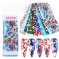 thumbnail image 2 of Nail Art Stickers Santa Claus Snowflake Maple Leaf Transfer Nail Stickers 10 Styles, 2 of 5