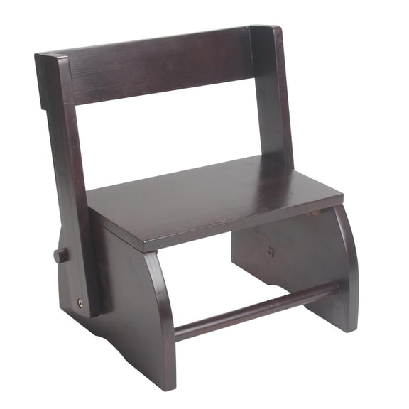 Giftmark 1615E Large Childrens Flip Stool Espresso