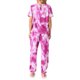 thumbnail image 3 of Conjunto de pijamas para mujeres INSPIRE CHIC, ropa de dormir suave, camiseta de teñido anudado con pantalones, atuendos de sudadera con bolsillo, 2XL Rosa, 3 of 6