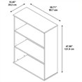 thumbnail image 4 of 48H 3 Shelf Bookcase in Hansen Cherry - Engineered Wood, 4 of 4