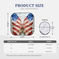 thumbnail image 3 of Wukai Patriotic Butterfly Floral Print Windshield Sun Shade, Car Front Window Shades Sunshade Cover Sun Visor Shield Block Automotive Interior Protector Blocks UV Rays-Medium, 3 of 6