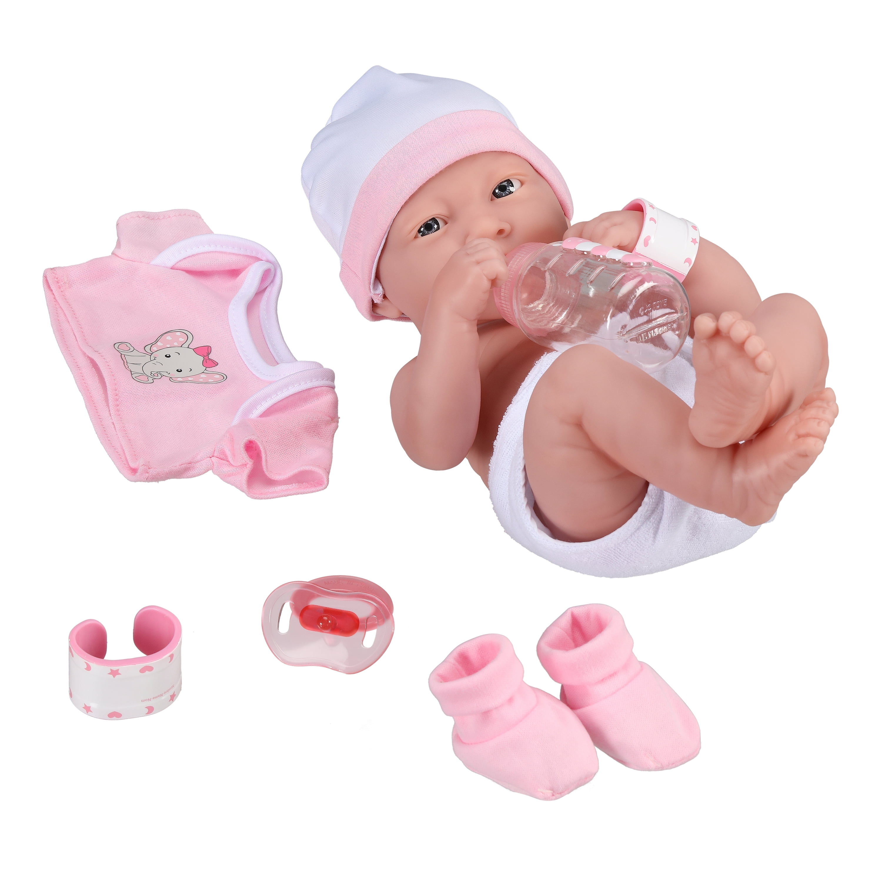 You & Me Baby Doll 14 Inch Pink With Keepsake Basket Set and Clothes Caucasian for sale online 