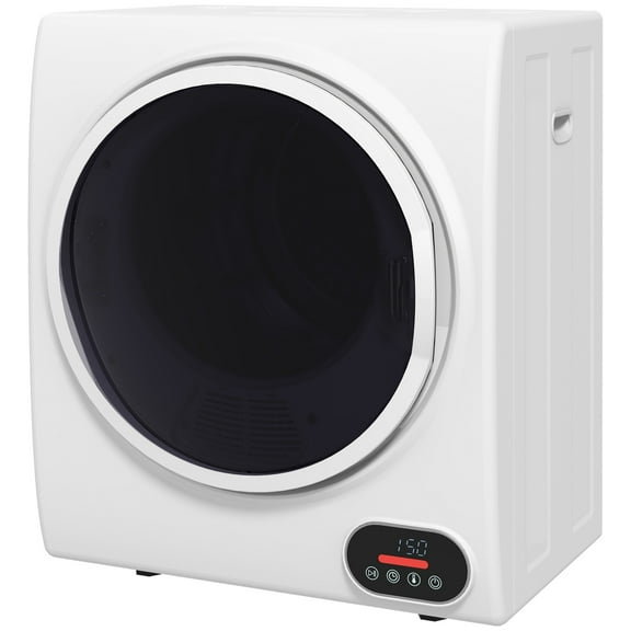 Homiyad 1.5 cu.ft Portable Compact Clothes Laundry Dryer with Intelligent Drying for Apartments Dorms RVs, 850W, White