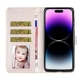 thumbnail image 4 of Compatible avec iPhone 13 Pro Étui Portefeuille Pailleté avec Poche pour Carte Couverture Rabattable, 4 of 5