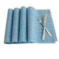 thumbnail image 2 of Uxcell Heat Resistant Removable Table Woven Placemats Blue 4Pack, 2 of 6