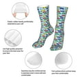 thumbnail image 3 of Fuzoiu Transport Print Crew Socks,Casual Athletic Gym LightWeight Thin Socks,Casual Crew Socks for Men Woman,Calf Length Crew Socks, 3 of 7