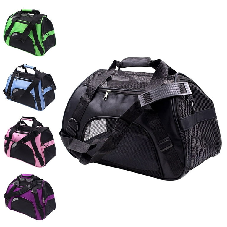 Dog Carrier Bag Cat Carrier Bag Soft Puppy Carrier Bag Travel Bag For Small  Dogs Black S