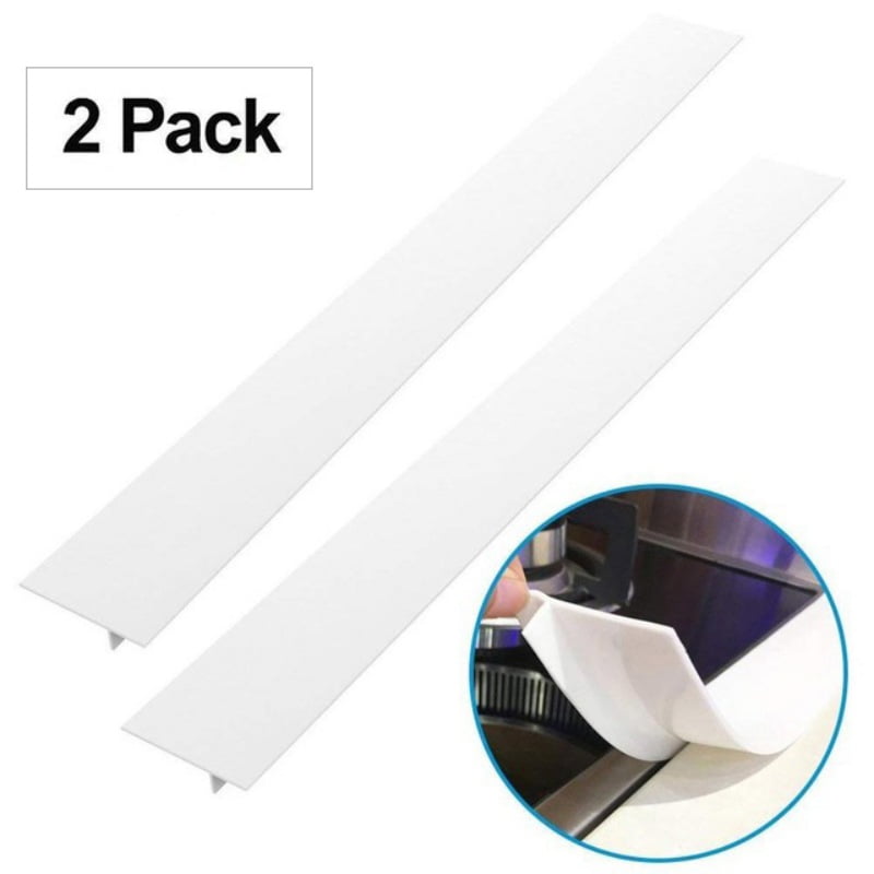 2Pcs 21" Premium Silicone Kitchen Stove Cooktop Gap Strips Silicone Gap