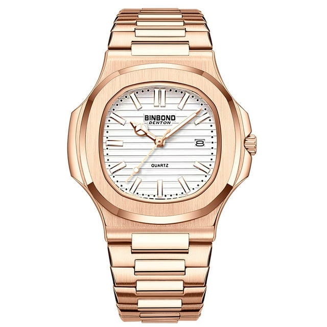 Reloj para hombre Reloj para hombre luminoso resistente al agua cuadrado azul y negro