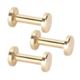 thumbnail image 1 of 50 Set Binding Rivet DIY Screwback Cap Rivet Book Binding Screws Flat Belt Screw Rivets for Leathercraft Belt Account Book Photo Album, 1 of 7