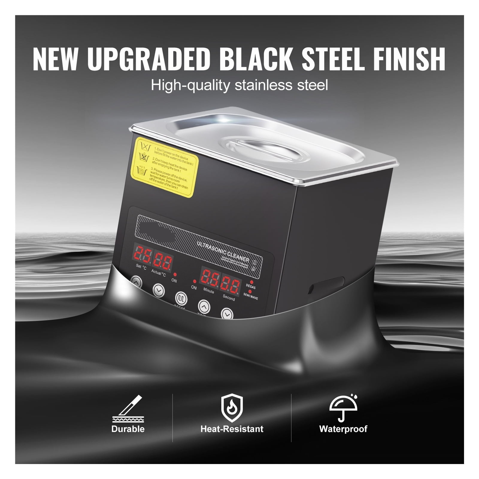 2L Ultrasonic Cleaner Timer & Heater 60W 40kHz Digital Ultrasonic Cleaning Machine