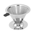 thumbnail image 4 of Dripper à Café en Acier Inoxydable Réutilisable pour la Randonnée Travellingmodel 02, 4 of 7