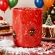 thumbnail image 5 of Vaso de lunares navideños | Vasos navideños con árboles de Papá Noel y copos de nieve | Vaso de vidrio festivo para fiestas navideñas, regalos y celebraciones familiares | Vaso duradero para bebidas, 5 of 6