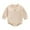 Beige, variant on Daznico Baby Girls Long Sleeve Bodysuit Solid Color Zip Up Romper Soft Toddler Outfit Comfortable Playwear,6-12 Months