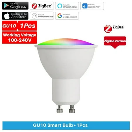 

Smart WiFi Dimmable GU10 LED Bulb in 5W with RGB and CW White Lamps Perfect for Enhanced Lighting Control with Alexa and Smartthings Integration