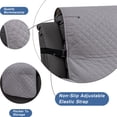 thumbnail image 3 of Waterproof Recliner Slipcover, Non-Slip Furniture Protector with Storage Pocket, Machine Washable Stretch Chair Cover with Adjustable Straps for Pets, Dogs, Cat (Gray, 23.6"), 3 of 6