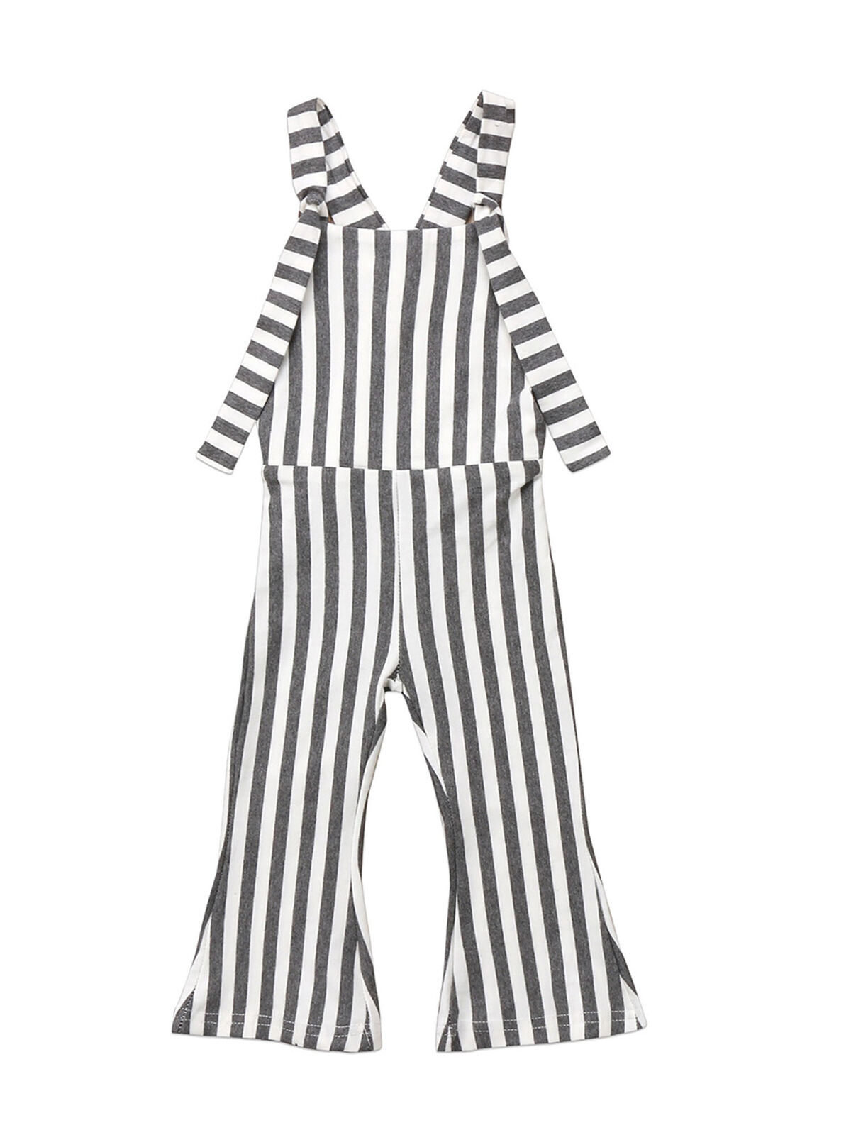 white bell bottom overalls