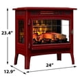 thumbnail image 3 of Duraflame 3D 24" W x 23.4" H x 12.9" D Infrared Electric Fireplace Stove - Cinnamon, DFI-5010-03, 3 of 5