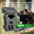 Outdoor Scientific Research Hunting Camera Solar Panel Infrared Night