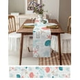 thumbnail image 4 of Table Runner 72 Inches Long for Kitchen Dining, Teal Red Coastal Nautical Dresser Scarf Farmhouse, Dining Table Decorations for Wedding/Parties, Beach Sea Turtle Ocean Coral Starfish 18 x 72 In, 4 of 9