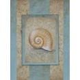 thumbnail image 2 of Broughton, Rita 25x32 Black Ornate Wood Framed with Double Matting Museum Art Print Titled - Shell and Damask Stripe I, 2 of 4