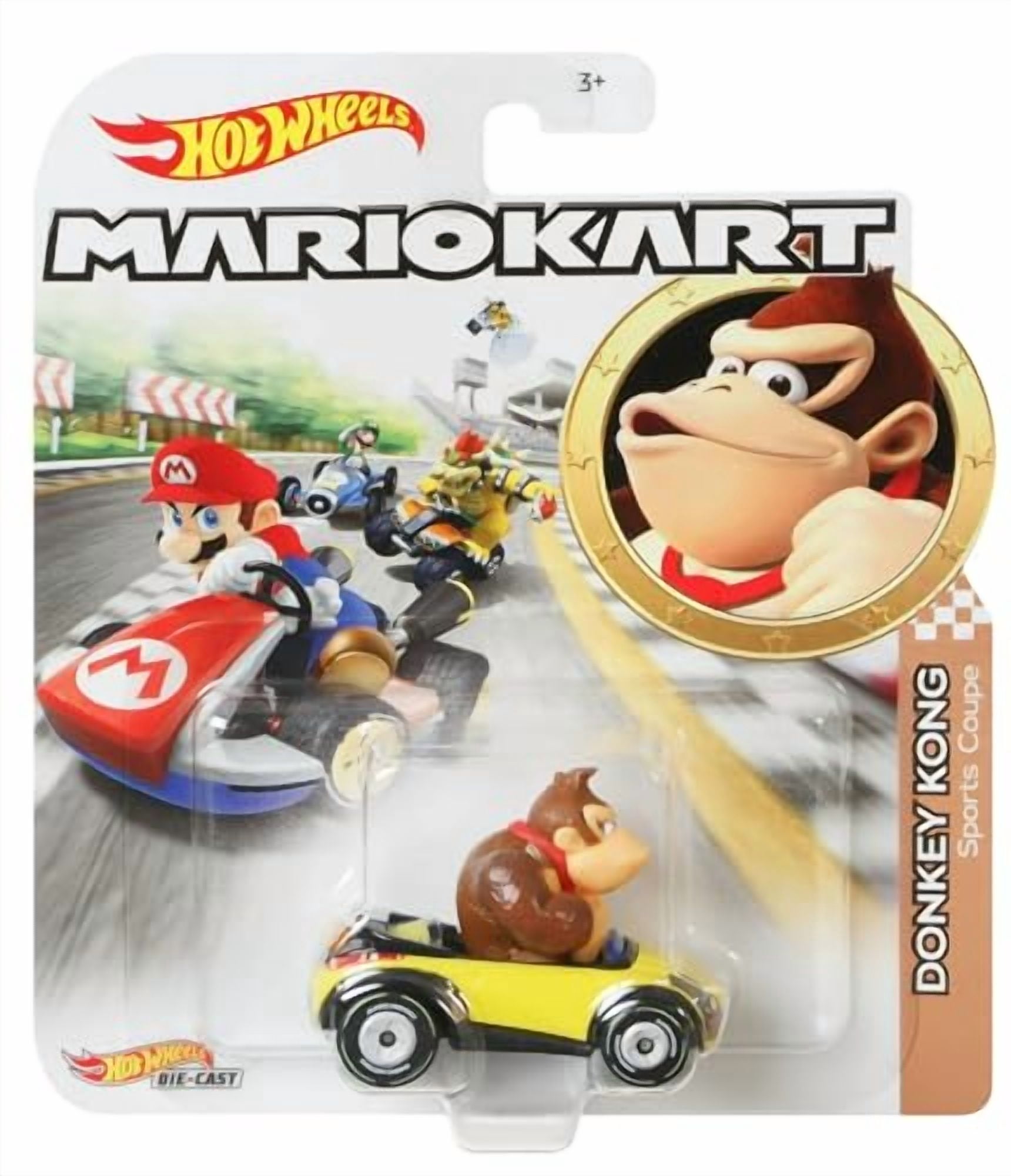 Hot Wheels Mario Kart Die-Cast Character Cars Collection, 8-Pack Set, Nintendo Gaming Collectibles GBG25-957N