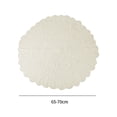 thumbnail image 4 of WinWay Exquisite Handmade Cotton Crochet Lace Round Placemat Tablecloth for Home Decor,Beige 65-70cm, 4 of 10
