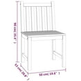 thumbnail image 4 of vidaXL 3 Piece Garden Dining Set Solid Wood Teak, 4 of 5