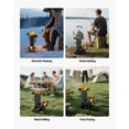 thumbnail image 3 of KFFKFF Portable Camping Rocket Stove, Carbon Steel Wood Burning Stove with Carrying Bag for Outdoor Cooking, Backpacking, Heating, and Backyard Use, Burns Wood, Twigs, or Sticks, Black, 3 of 9