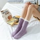thumbnail image 4 of Dinheiro Calcetines borrosos para mujer, pantuflas mullidas, forro polar suave para cabina, estilo 1, 4 of 5