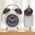 thumbnail image 5 of Unique Bargains Old Fashioned Circle Loud Alarm Clock Brown, 5 of 5