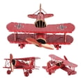 thumbnail image 3 of Retro Airplane Model, Metal Airplane Model Iron Sturdy And Durable  For Presents For Friends For Kids, 3 of 8