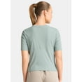 thumbnail image 3 of Avia Women's Ribbed Crop Tee with Short Sleeves, Sizes XS-XXXL, 3 of 5