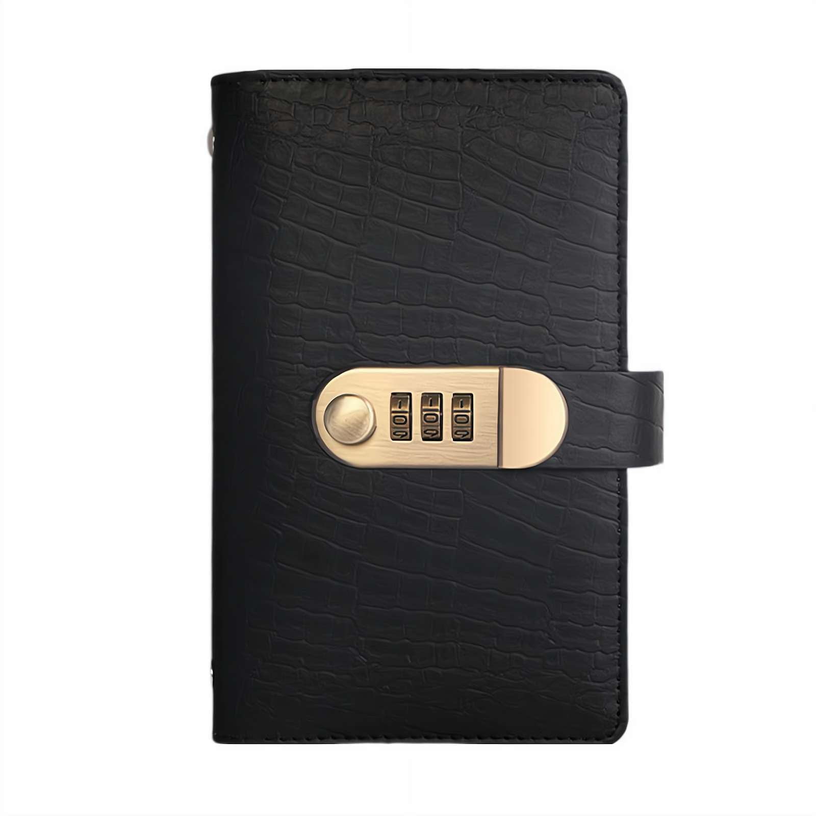 Lockable Savings Notebook with Combination Lock,Money Saving Binder Budget Planner Cash Envelope Organizer for Adults