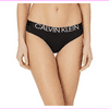 Calvin Klein Women's White Statement 1981 Thong Panty in Black, 3X (QF5493)