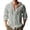 Gray., variant on Mens Linen Long Sleeve Hoodie Soft T-Shirt,Solid Color Linen Cottons Hooded Top Crew Neck Button Detail Casual Pullover Outerwear